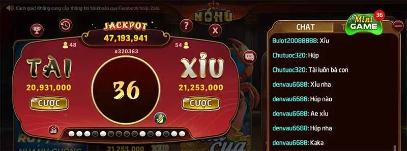 Chọn NOHU chơi game Tài Xỉu chất lượng cao, trải nghiệm hài lòng
